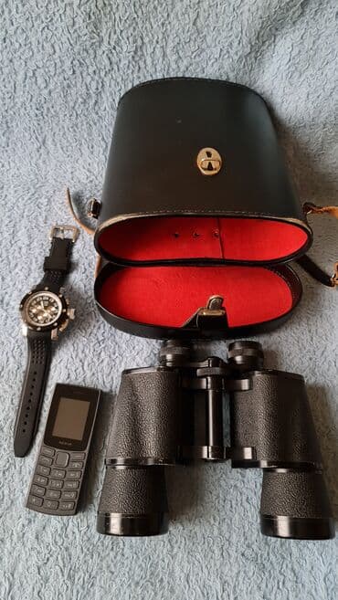 Sports & Leisure: Dalekozor sa futrolom - Klasični porro dalekozor crne boje, širokih — 2