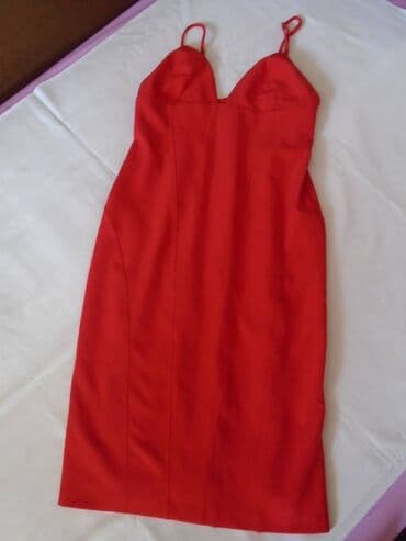 otkup odece: H&M M (EU 38), color - Red, Cocktail, With the straps — 1