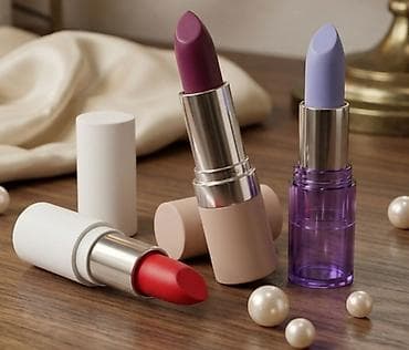 moderne bluze: Set ruževa za usne – 3 nijanse - Nijanse: intenzivno crvena, duboka — 1