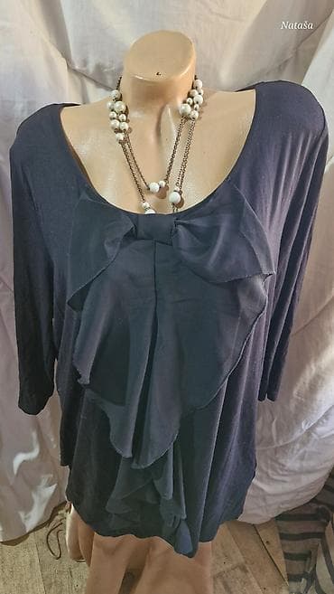 Trenerke: 3XL Laura Torelli 700din Duža elegantna pamučna sa elastinom vrhunska — 1