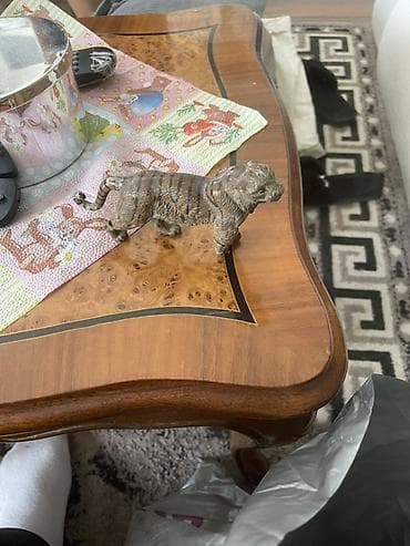 ukrasne figure za police: Dekorativna figura tigra – metalna - Materijal: metal (liveni), ručno — 2