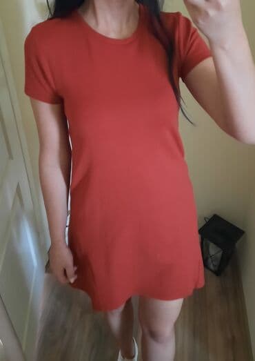 kozne mokasine sa debelim djonom: Zara S (EU 36), color - Burgundy, Short sleeves — 1