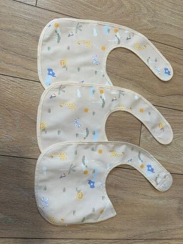 Shorts: Set podbradnika za bebe – 8 komada nov - Materijal: lagan, glatki — 2