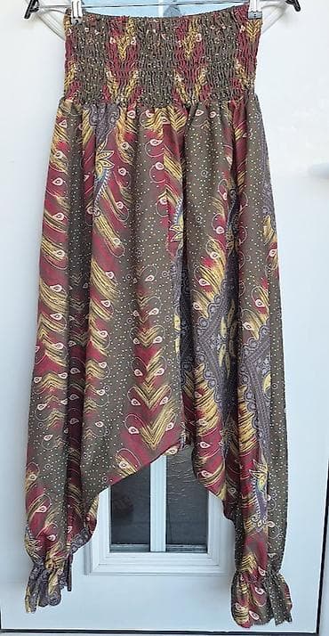 pantalone za plažu: Begi pantalone – model sa širokim, spuštenim krojem i elastičnim — 3