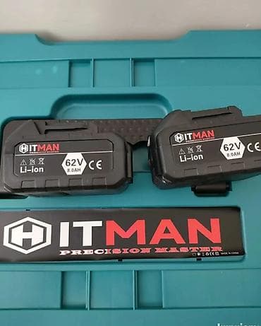 Hand Tools: Set akumulatorskih alata HITMAN – 62V Sadržaj kompleta: - Ugaona — 10