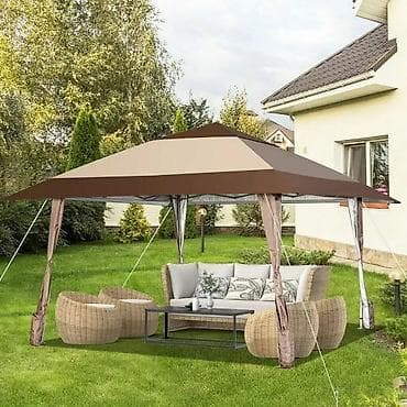 bazeni sa pumpom i filterom: Paviljon sa mehanizmom za sklapanje 3,9 x 3,9 m - 21.200 din Krov od — 1
