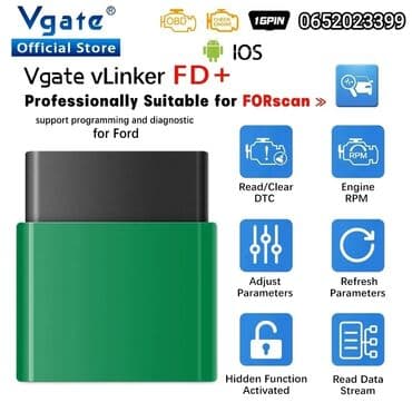 merac pritiska u gumama: Vgate vLinker FD+ ELM327 V2.2 Forscan za Ford i Mazdu, Bluetooth 4.0 — 3