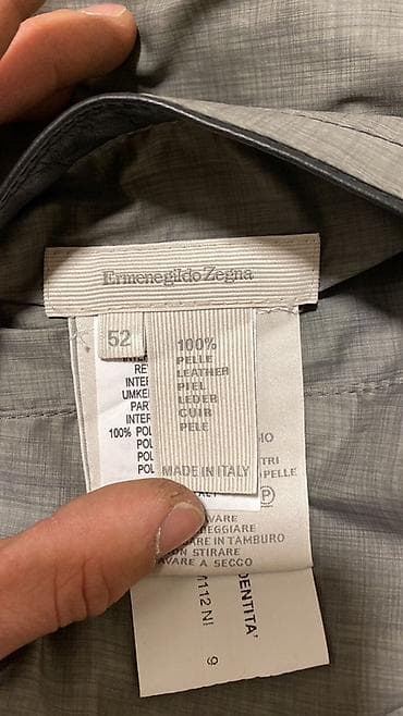 majice saim se: Ermenegildo Zegna Black Lambskin Gray Techno Reversible bomber jacket — 2