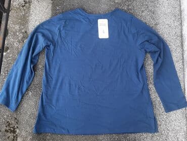 tunika boho style: XL (EU 42), Pamuk, Sa ilustracijom, bоја - Svetloplava — 2