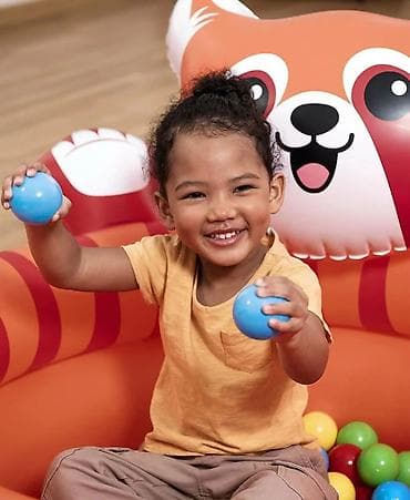 kisi misi cena: Naduvivi bazen/igraonica sa lopticama – crvena panda motiv - Vesela — 2