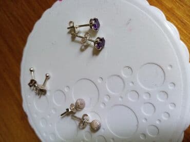 nova roba na veliko: Screwback earrings, Material: Silver — 1