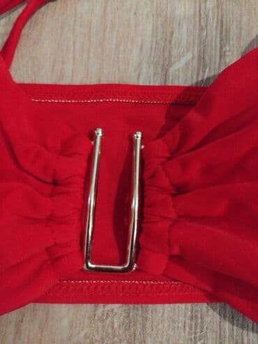 kompleti sa pantalonama: M (EU 38), Single-colored, color - Red — 2