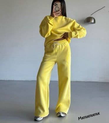 suskavac komplet: 🔥Ženski komplet trenerke – dukserica + donji deo sa širokim nogavicama — 8