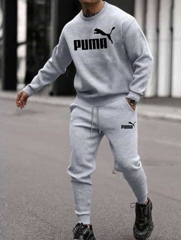 Sweatshirts: Set, 2XL, L, M, Puma, color - Black, Cotton — 4