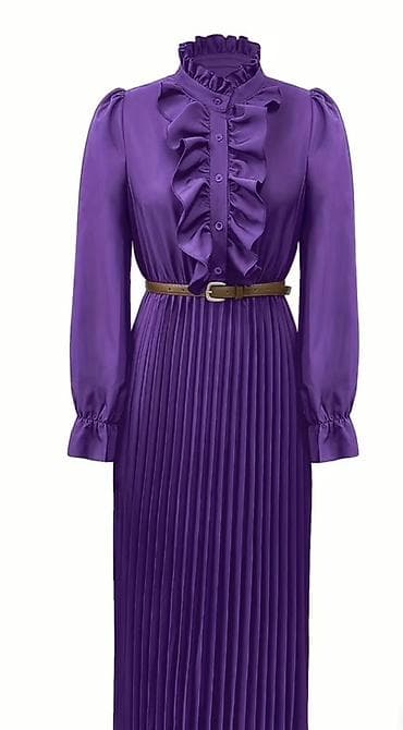 dugena sat: 🔥Elegantna midi haljina u ljubičastoj boji
✅2300 din — 3