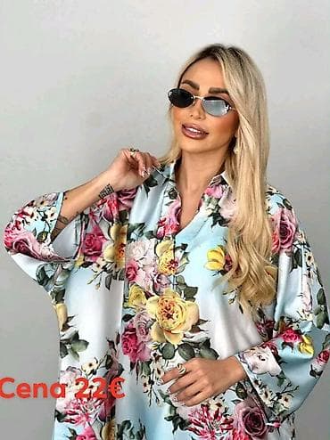 haljinice waikiki: Tim: Saten haljina maxi dužine sa floralnim printom - Materijal — 2
