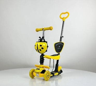 aksa kadice za bebe: Dečiji trotinet 5-u-1 sa sedištem i naslonom – bubamara dizajn - — 4