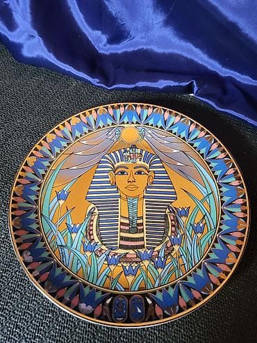 srebrnjak 1: Deko tanjir Royal Worcester Tutankamon 1990 godina. Dekorativni — 10