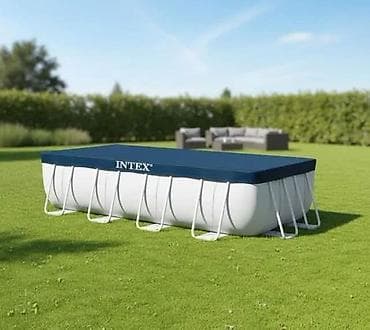 svrljig bazen: Intex prekrivač za bazene sa metalnom konstrukcijom, prečnik 305 cm. 🔹 — 1
