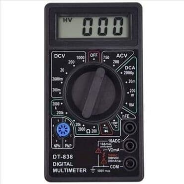 unimer parkside: 1450din Digitalni multimetar DT-838 UNIMER Odlicna opcija za kućnu — 1