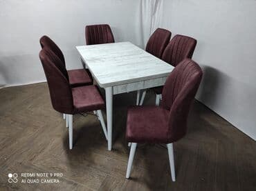 Sets of table and chairs: Cena kompleta 285€ 💵💸 🔹Stolica 🔹Boja -Tamno siva 🔹Materijal-metalni — 6