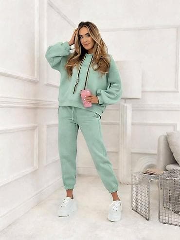 Donji deo: Ženski komplet trenerke – duks s kapuljačom i donji deo - Model — 6
