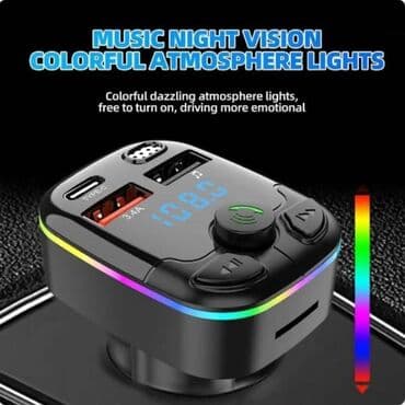bežične slušalice u boji cena: MP3 player Bt 5.0 brzi punjač 3.1A hands-free ambijen svetlo — 4