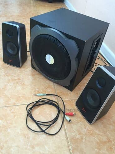 zvučnici sa mikrofonom: TRUST Tytan 2.1 subwoofer speaker set crni 120 W najeftinije na sajtu  — 2