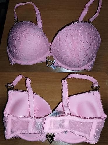 zimska jakna s: Prelep roze brus sa motivom srca i elegantnim detaljem u obliku srca — 1