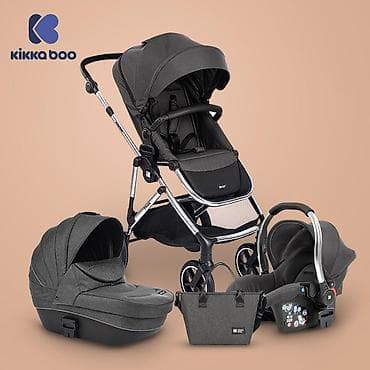Kolica za bebe: KIKKA BOO Kolica THEA dark grey – set 3u1 sa tvrdom korpom i — 2