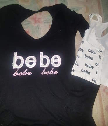 maica ili majica: BEBE 2 majice - crna majica otvorenih ledja i bela kao top. Mogu se — 2