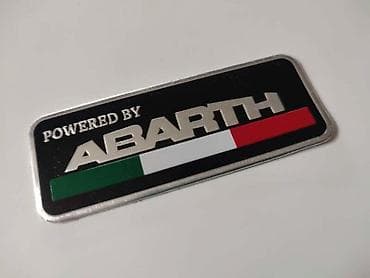 prodaja auta srbija: NATPIS ABARTH ZA FIAT 500, GRANDE PUNTO, EVO | Pločica na lepljenje — 1
