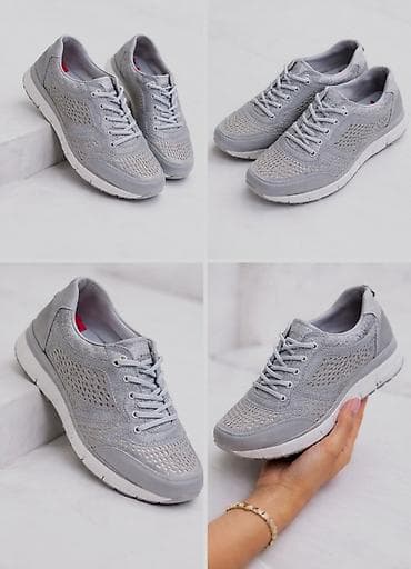 nike duboke patike zenske: Ženske lagane patike RIEKER – siva boja sa diskretnim sjajem - — 3