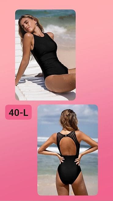 guess torbe male: Jednodelni kupaći kostim – crni, veličina 40 (L) - Elegantna — 1