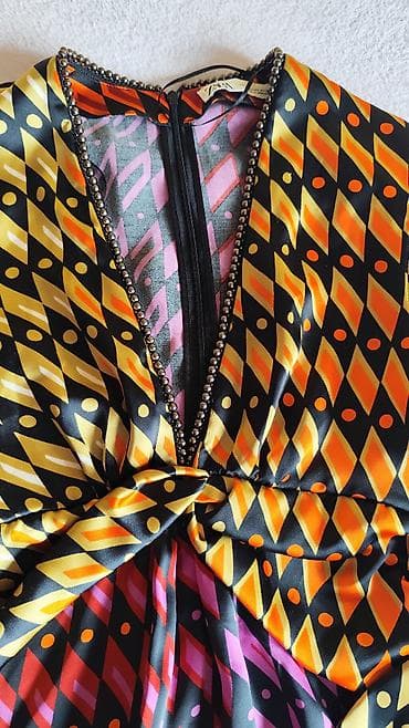 suknja zara: Mini haljina sa dugim rukavima i dubokim V dekolteom - Kroj: mini — 5