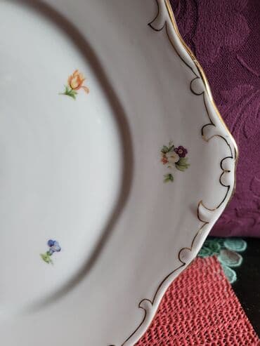 swarovski kristali cena: Tanjir Hollohaza iz 1949 do 1970.godine. madjarski porcelan za — 7