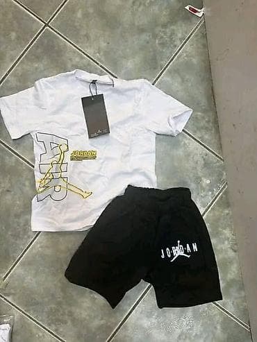 nike patike air max 97: Dečiji komplet majica + šorts (više brend dizajna) - Komplet sadrži — 3