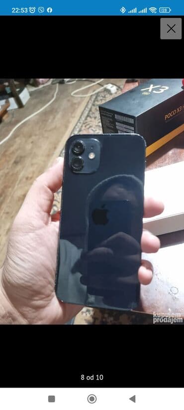samsung punjač: Apple iPhone iPhone 12, 128 GB, Pacific Blue, Otisak prsta, Bežični punjač, Face ID — 8