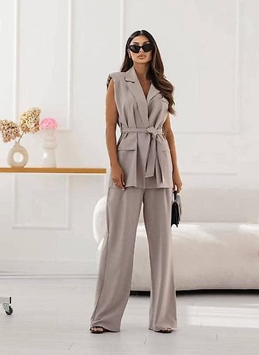 patike zenske: Ženski komplet bez rukava sa pojasom – elegantan i komforan - — 6