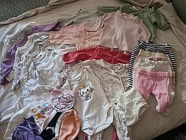 Paket odeće za bebu 56 Bodi dug rukav 13 komada Duksići 2 komada na lalafo.rs Paket odeće za bebu 56 Bodi dug rukav 13 komada Duksići 2 komada
