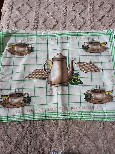 ormar dimenzije: Kuhinjske krpe – set sa motivima kafe, voća i limuna - Materijal — 6