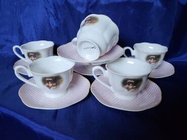 porcelanske solje za caj: Soljice nove,vintaz za kafu Sigma porcelanske. Soljice komada 6 u — 2