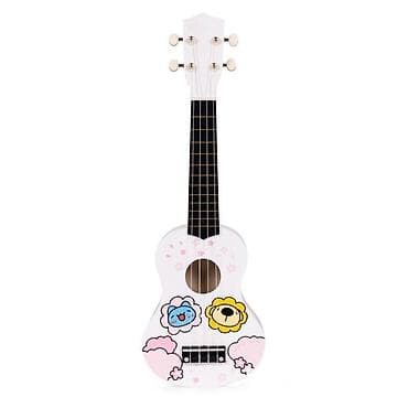 napravi sam muzicki instrument: Ukulele drvena gitara za decu sa 4 najlonske žice i trzalicom – — 2
