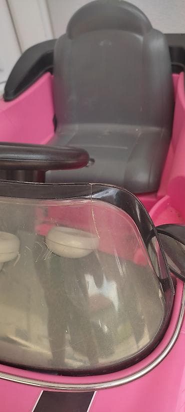 igracka na engleskom: Električni automobil za decu – Mini Cooper, roze boje sa crnim — 3
