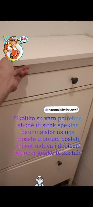 usluge somborski oglasi: Fiskiranje namestaja za zid zbog bezbednosti dece zbog prevrtanja — 4