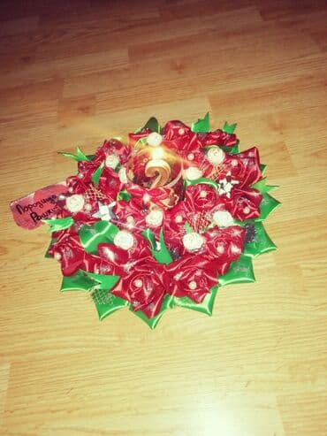 sinsay polica na tockice: Candlestick, color - Red, New — 10