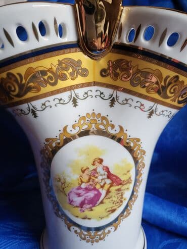 pepco korpa za voce: Vaza,korpa nova vintaz Lordshade porcelan. Perfektan profesionalni — 8