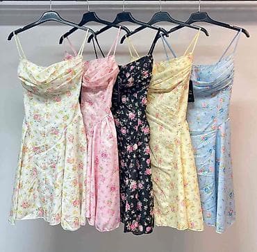 turska haljine: Ženska letnja haljina sa cvetnim printom - Model: midi dužina — 3