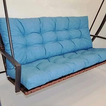 Jastuci: Jastuci za dvorišnu ljuljašku – trosed - Udobni, debeli jastuci sa — 8