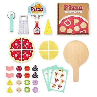 kuhinje za decu kidcraft: DRVENA PEĆNICA ZA PIZZU – ECO TOYS Šifra proizvoda: Komplet drvene — 4